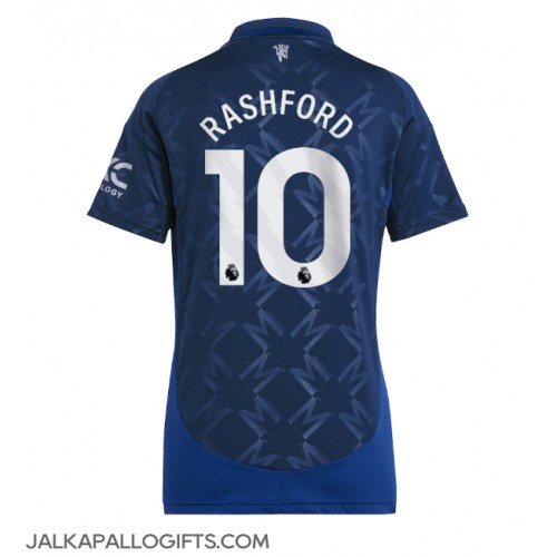 Manchester United Marcus Rashford #10 Vieraspaita Naiset 2024-25 Lyhythihainen